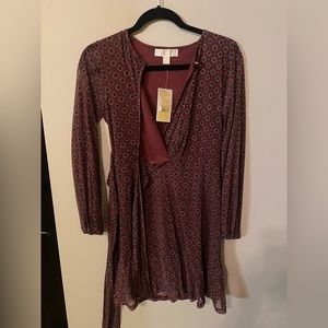 NWT Michael Kors Print Wrap Dress